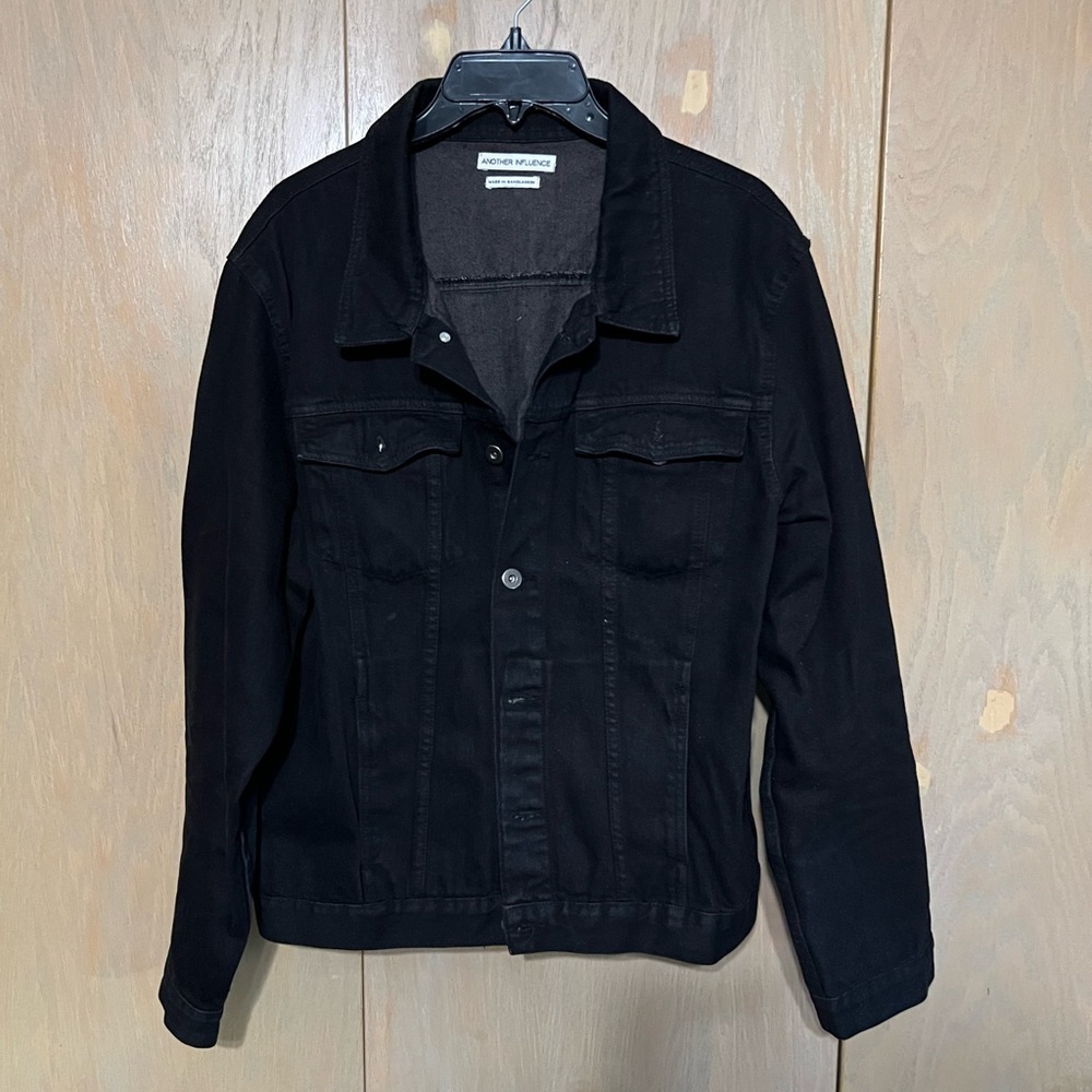 Black medium size denim jean jacket. Willing to negotiate or best offer.